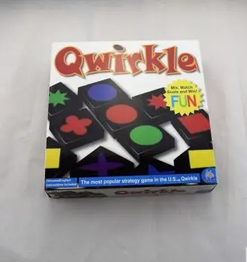Американская Популярная Настольная игра Qwirkle 108 деревянных плиток семейные игры