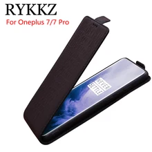 RYKKZ Чехол-книжка из натуральной кожи для Oneplus 7 Pro, чехол-подставка для мобильного телефона, кожаный чехол для Oneplus 5 6 5T 6T