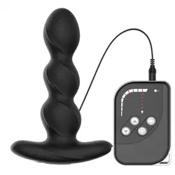 Секс с электрическим шоком игрушки Анальная пробка Вибраторы анальная пробка G spot Стимуляция простаты массажер электрический мастурбатор