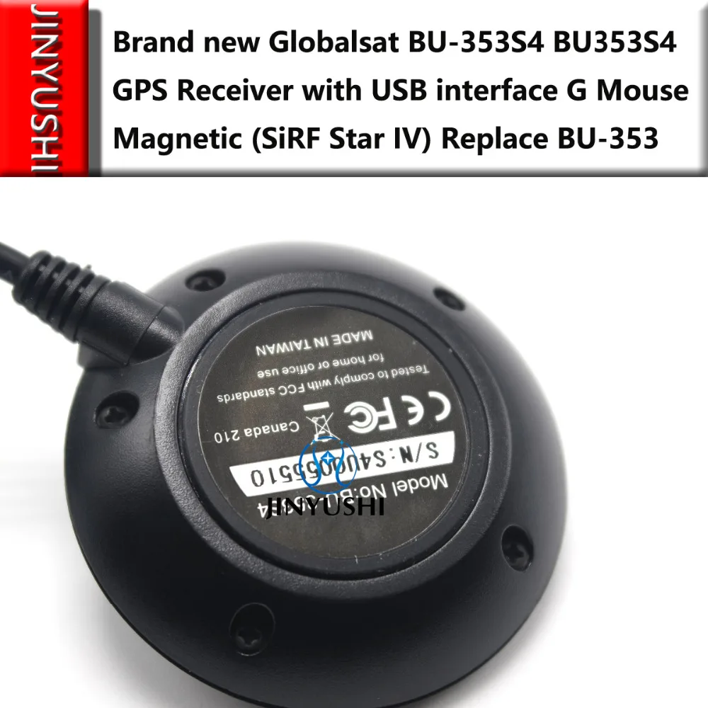  ¡Caliente envío Gratis dispositivo BU-353S4 BU353S4 USB GPS receptor G ratón magnético (SiRF Star I