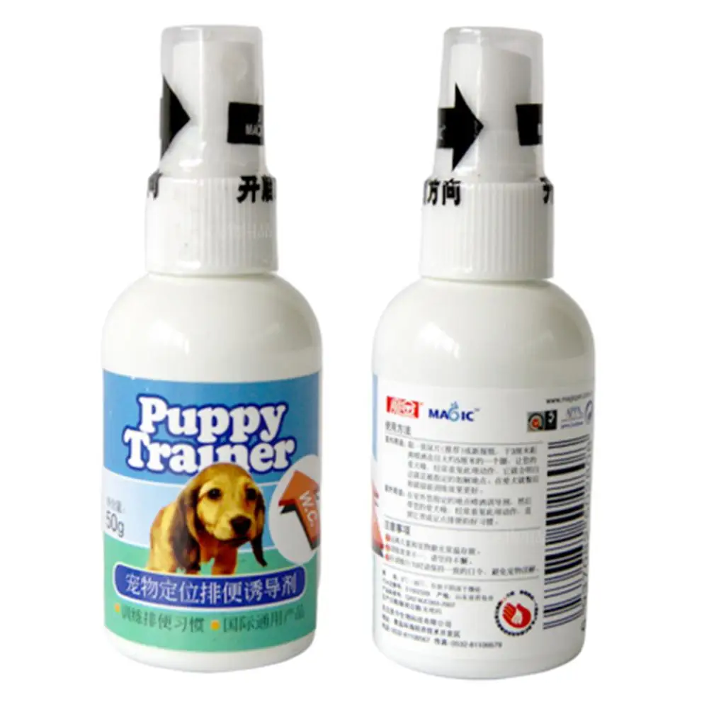 

50ML Dog Potty Here Training Aid Spray Potty Trainer For Puppy Develop Good Hygiene Practices Pet Supplies
