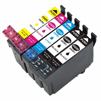 

Compatible Ink Cartridge Replacement for EPSON T502 T502XL Compatible with Epson Wrokforce wf-2865 wf-2860 (2B+1C+1M+1Y) 5 Pack