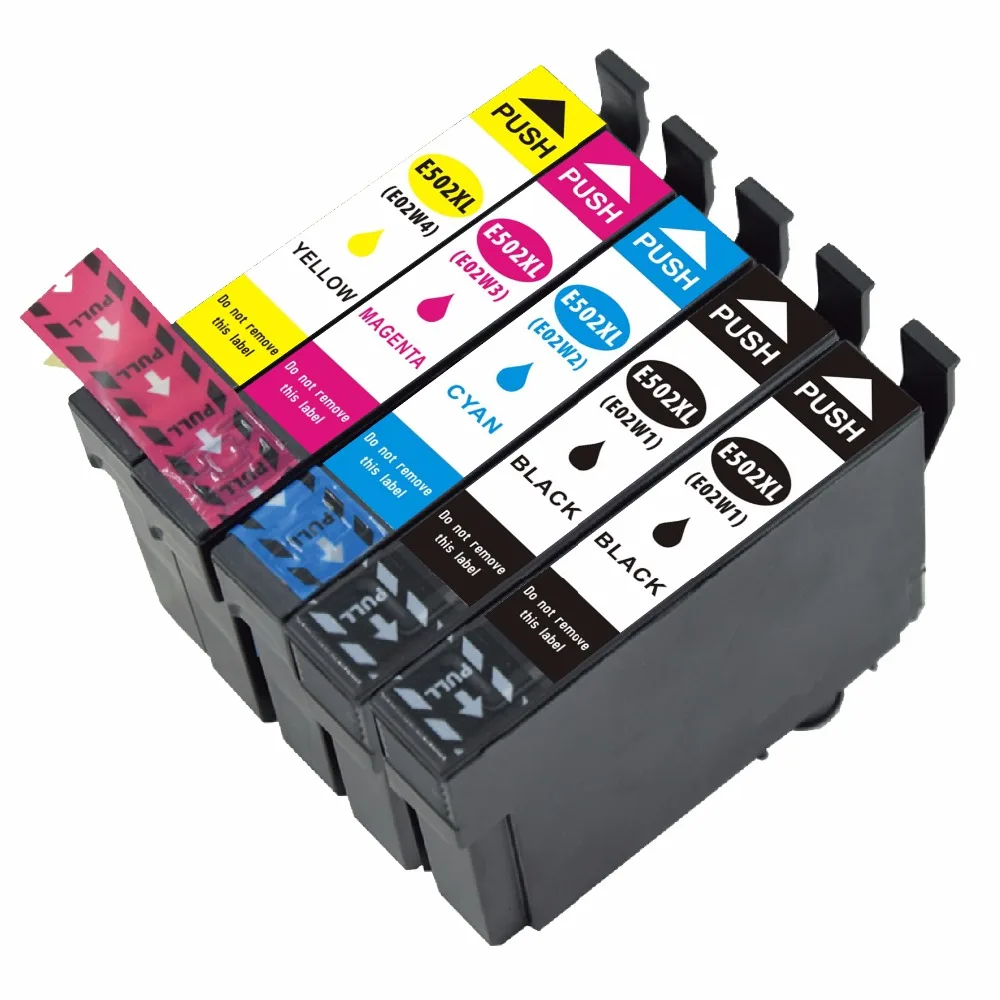 Совместимый картридж для EPSON T502 T502XL совместимый с Epson Wrokforce wf 2865 2860 (2B + 1C 1M 1 y) 5 упаковок|Чернильные картриджи| |