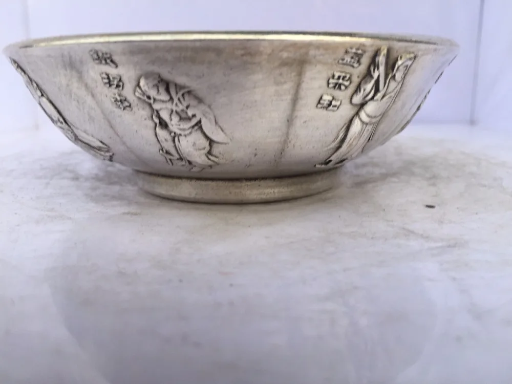 antique antiques chinese copper Carve bowlin Statues & Sculptures from