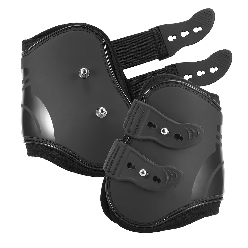 BBlack Hind leg 4 шт передние задние ноги сапоги регулируемая нога лошади сапоги конные передние задние ноги защита Конный сухожилия защита лошадь Hock Brace - Цвет: BBlack Hind leg