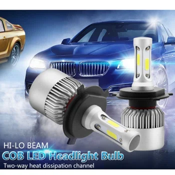 

100Pcs/Lot 72W 8000lm Automobiles Headlamp 6500K For H1 H3 H4 H7 H8 H9 H11 H27 (S2)