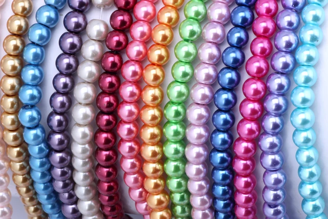 20 Stück Kleeblatt Glasperlen 10mm - Bunte DIY Perlen Für Schmuckherstellung