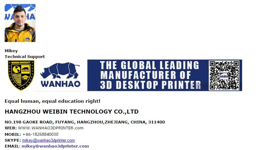 Wanhao 3D-принтеры Дубликатор i3 плюс Mark 2, авто кровать выравнивания и резюме печать/Прямая с фабрики и поддержки