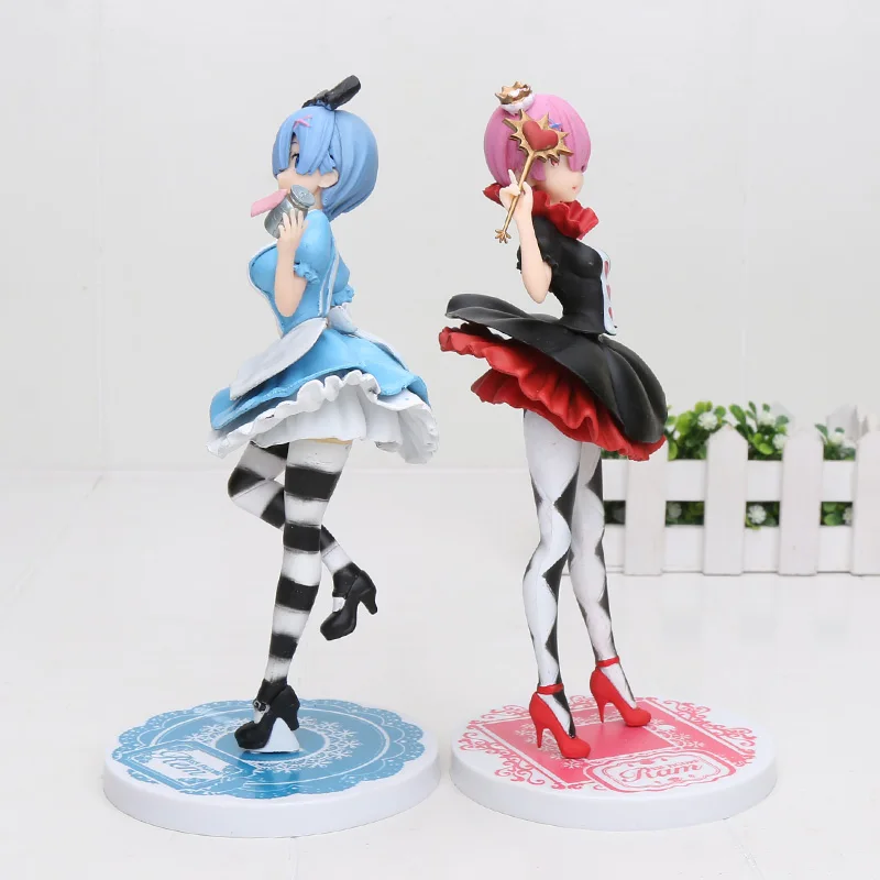  21cm anime figure Re:Life in a different world from zero Ram/Rem in Wonderland action figure model 