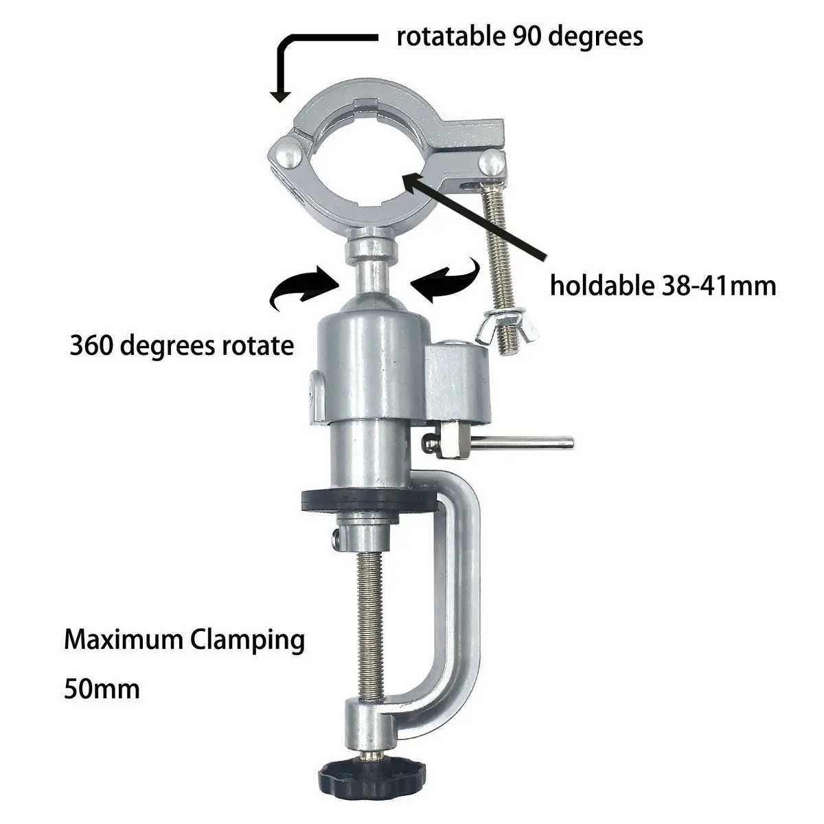 Скамья тиски 360 зажим Настольный шлифовальный станок держатель сверла Dremel для вращающегося инструмента ремесленные модели инструменты металлические рабочие ювелирные изделия делая инструмент