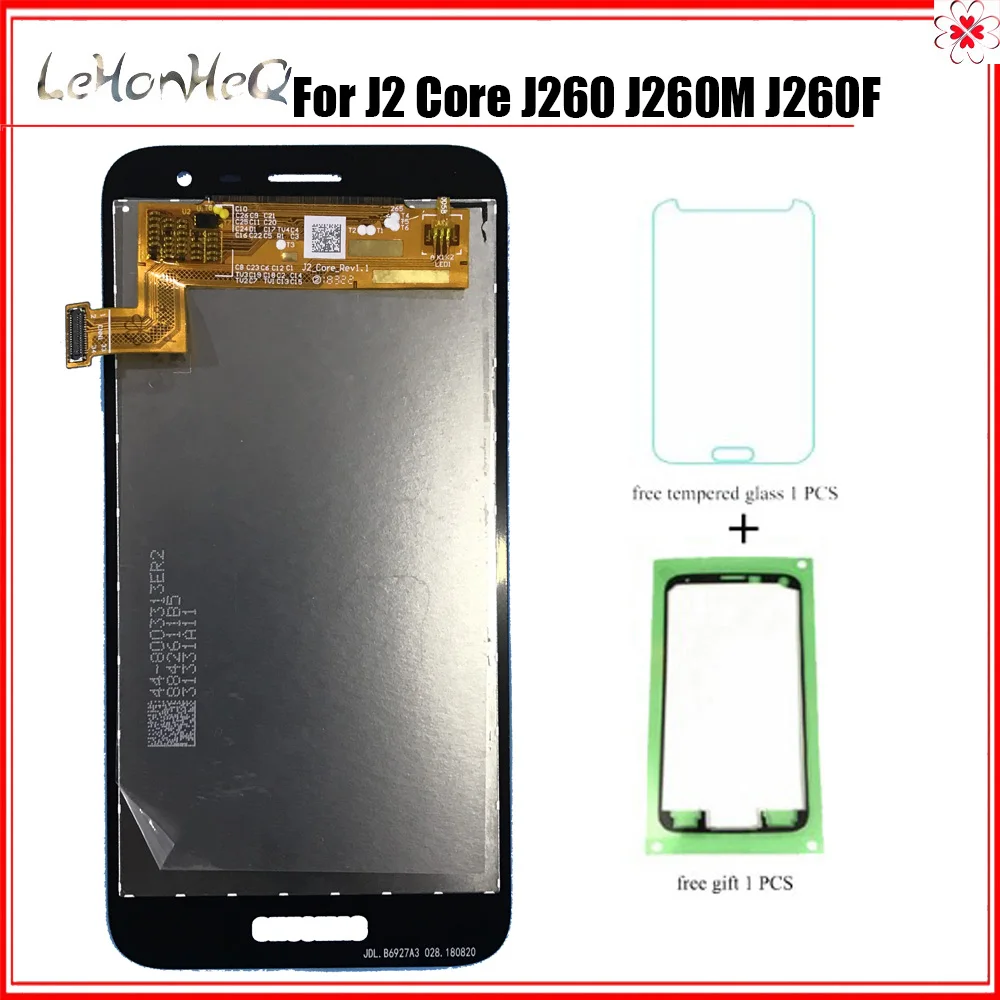 Goedkoop Test AMOLED Voor samsung galaxy J2 CORE J260 SM J260M lcd Touch Screen Digitizer Vergadering Voor Samsung J2 core J260F j260G
