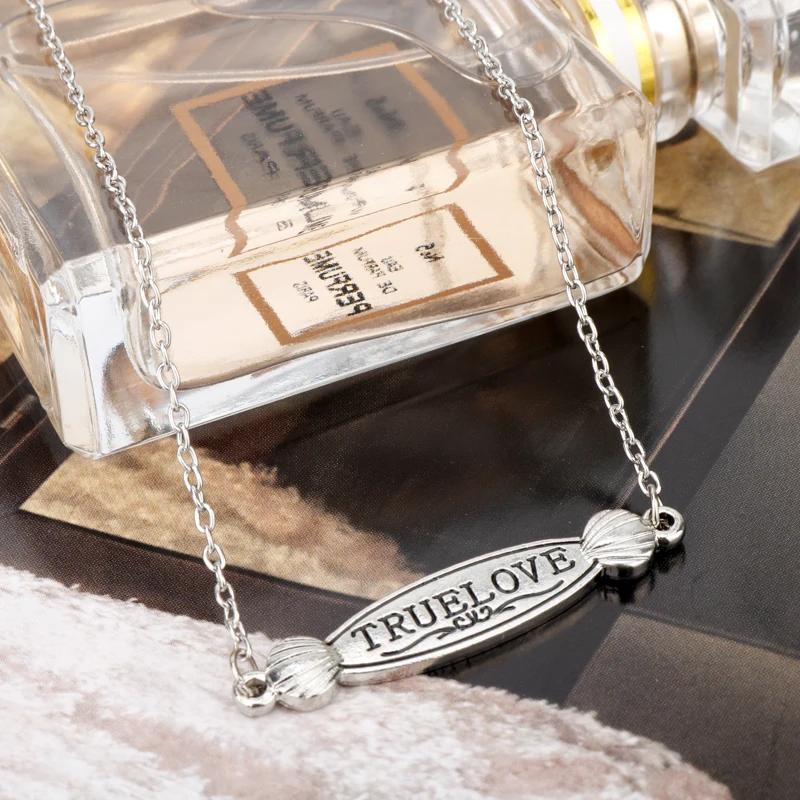 Dongsheng jewelry истинная любовь буквы ожерелье с цепочкой чокер подвеской в виде