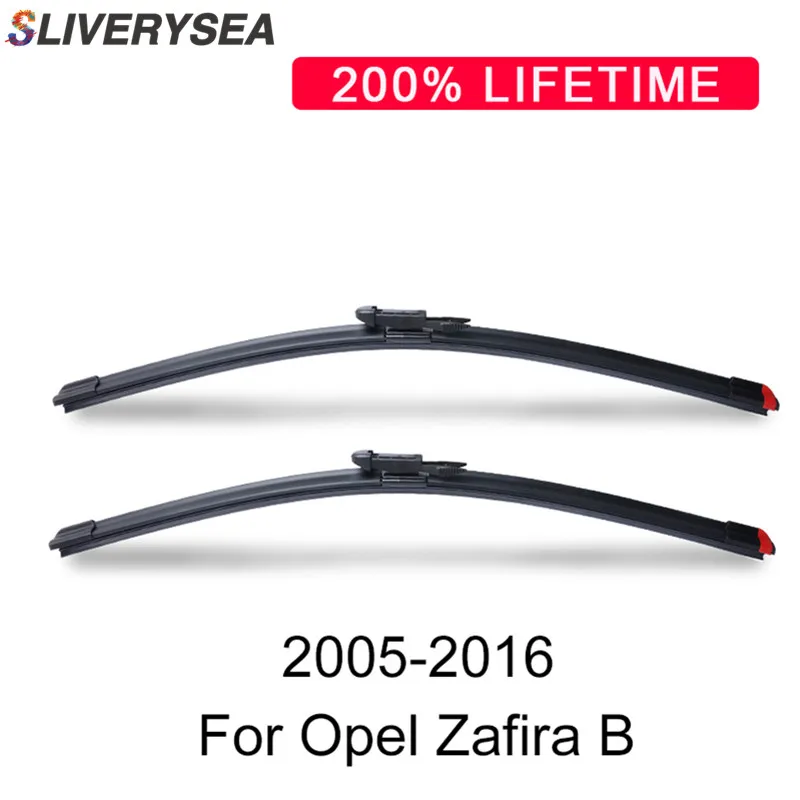 

SLIVERYSEA Window Wiper Blade for Opel Zafira B 2005-2016 Car Accessories for Auto Rubber Windscreen CPB113-2