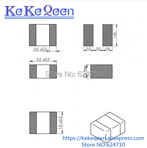 4000 pcs 0805 2016 2012 smd chip 01