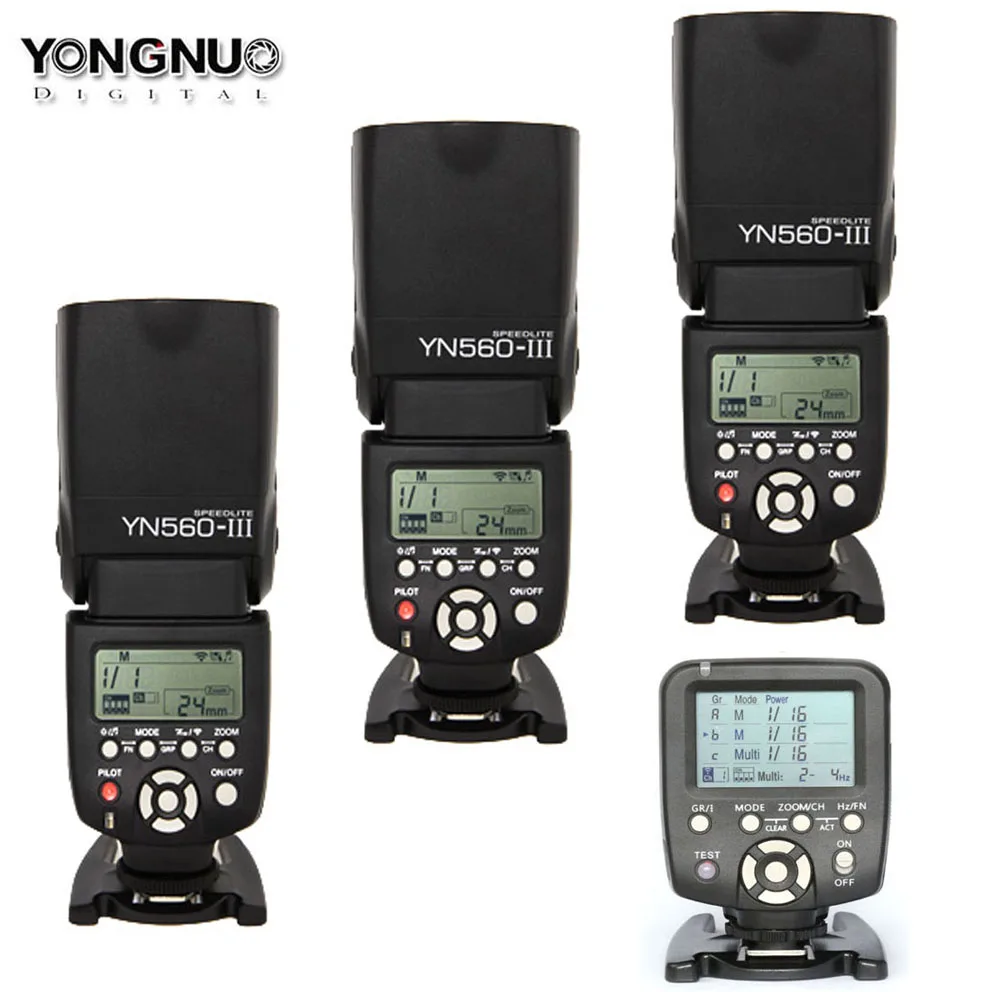 3 . YONGNUO YN560III YN-560III  Speedlite + YN-560TX     Canon 60D 450D 1100D 650D 5D3 7D 6D 70D
