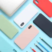 Чехол для Xiaomi Redmi Mi 6, 8, 9, 6A, 5A, 5, S2, Note 4, 4X, жидкий силиконовый чехол для телефона, Официальный резиновый мягкий на ощупь защитный чехол