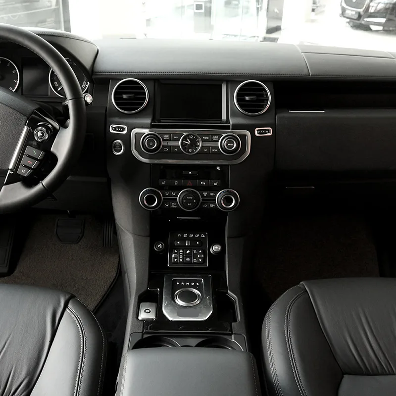 Для Land Rover Дискавери 4 LR4 2010- автомобильный Стайлинг ABS черный глянец центральная консоль переключения передач рамка Накладка аксессуары