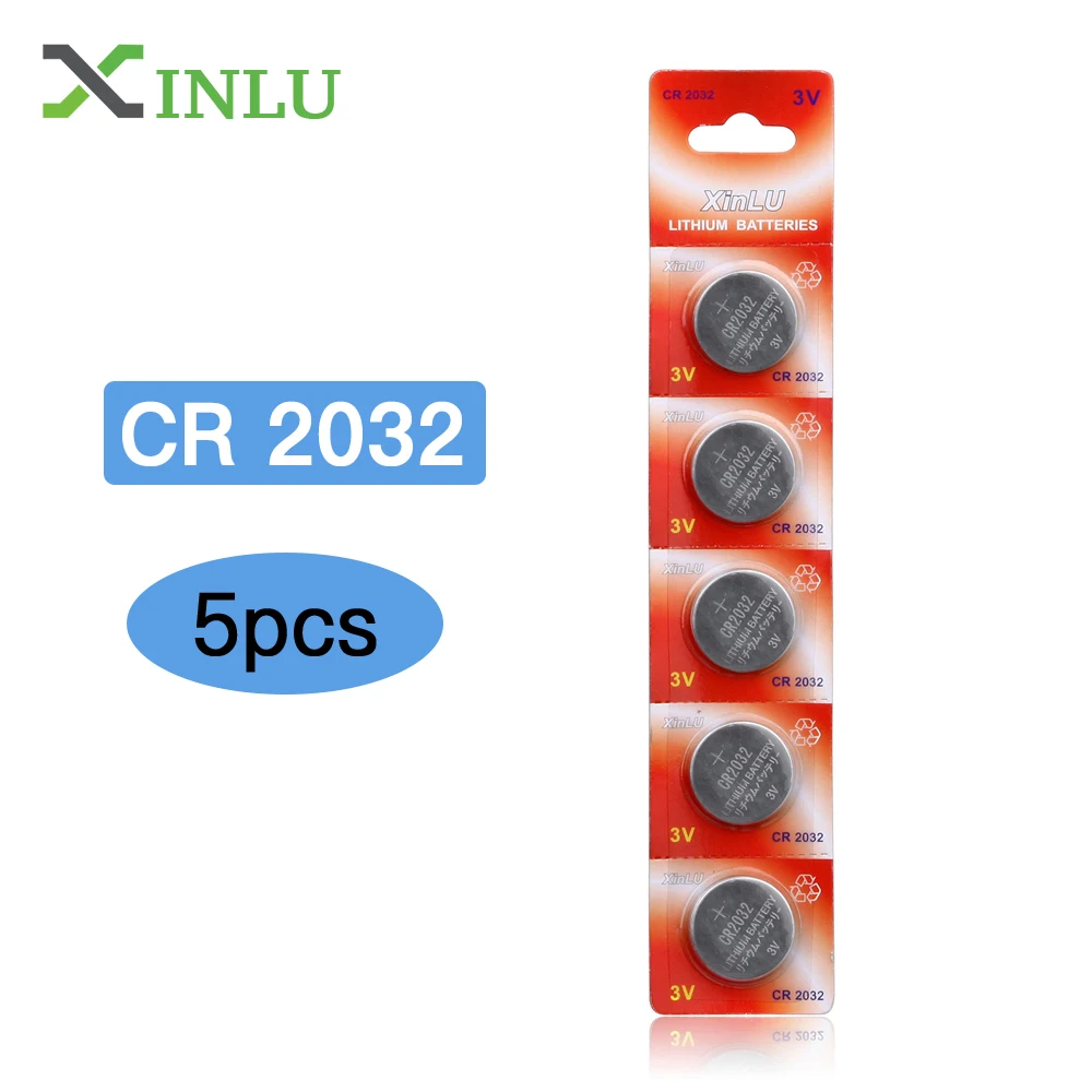5 шт./лот CR2032 DL2032 ECR2032 CR 2032 2032 CR-2032 3 В литий кнопку Монета Батарея для часы - изображение