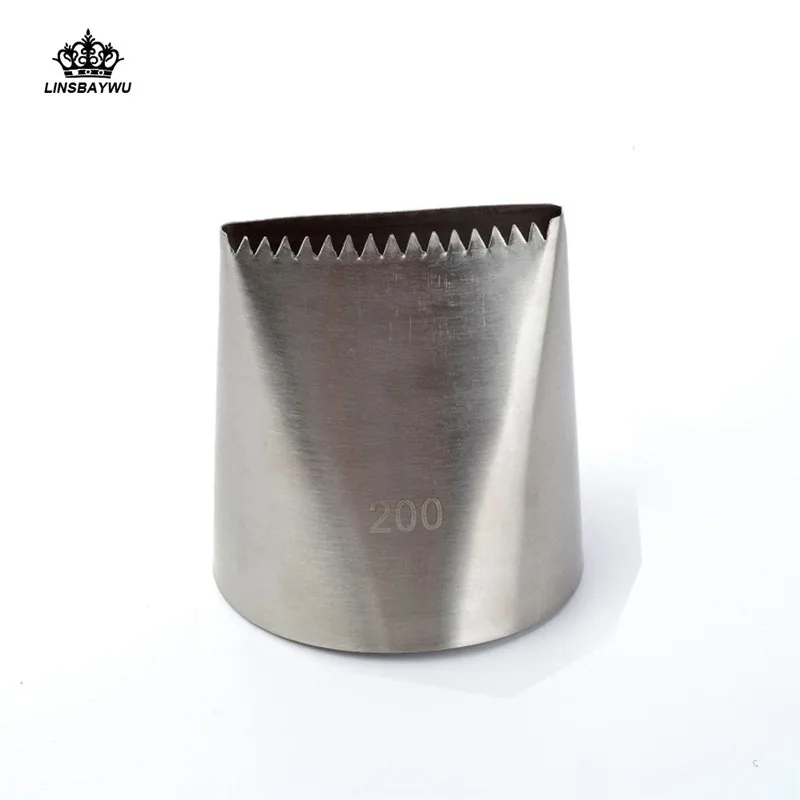 

LINSBAYWU 200# Large Stainless Steel Icing Piping Nozzles Cake Decorating Tools Kitchen Baking Pastry Supplies