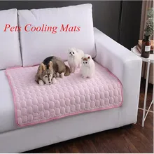 Summer Cooling Mats Blanket Ice Pet Dog Bed Mats For Dogs Cats Sofa Portable Tour Camping Yoga Sleeping Pet Accessories yoga for cats