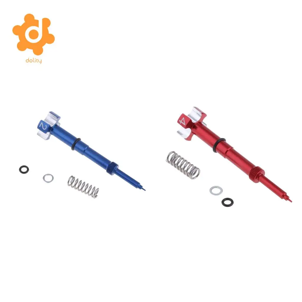 Motorcycle CNC Aluminum Carburetor Easy Air Fuel Mixture Adjuster Screw for Yamaha Red & Blue