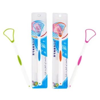 

1PC Tongue Scraper Clean Oral Hygiene Dental Care Freshener Cleaner Brush Tool