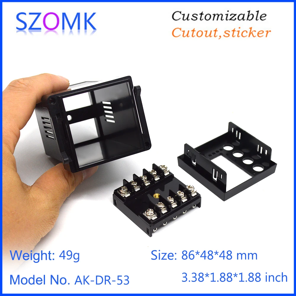 szomk plastic enclosure pluggable connectors cabinet for digital display temperature control instrument housing (11)