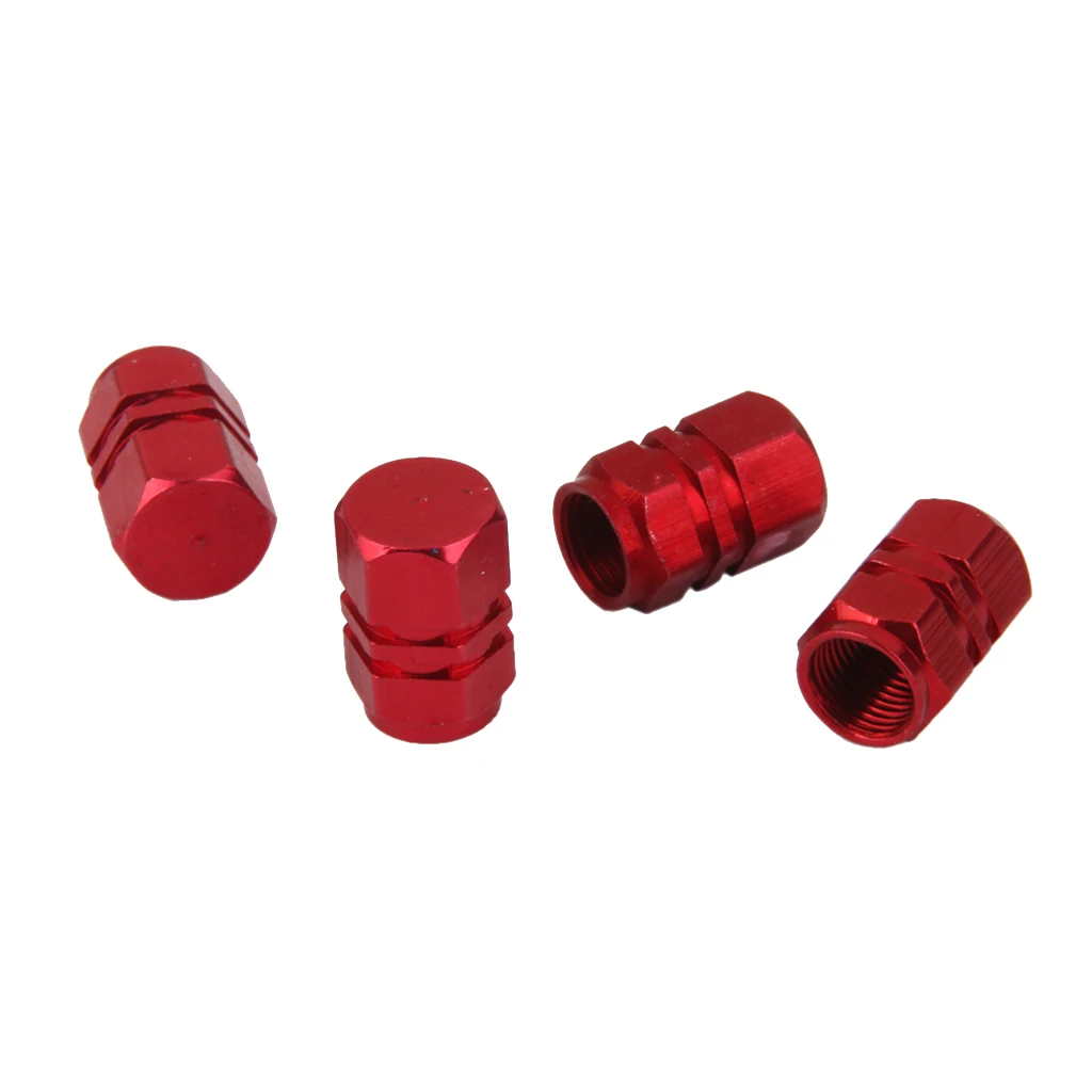 4Pcs Aluminum Tire Wheel Rims Air Valve Stem Caps Long Dust Proof Cover Replacement for Car Motorbike Trucks Bike Bicycle