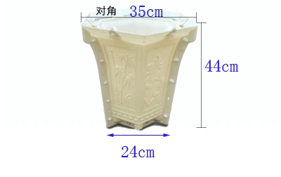 44 см высокий цемента цветочный горшок ABS формы круглый цветок конкретные формы для суккулентов ручной работы, украшения дома садовый