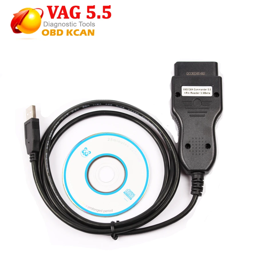 Cena Kabel diagnostyczny OBD2 VAG CAN COMMANDER 5.5 + czytnik kodów pin 3.9 Beta vag 5.5 immo vag 3.9 vag 5.5 + 3.9