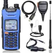 ABBREE AR-F6 рация Многополосная многофункциональная VHF UHF DTMF 999CH VOX DTMF SOS сканирование секундомер Ham двухстороннее радио