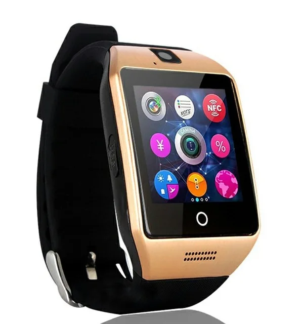Модные Смарт-часы с поддержкой камеры SIM 8G sd-карта мужские Смарт-часы для телефона Android Синхронизация SMS Facebook Whatsapp - Цвет: Хаки