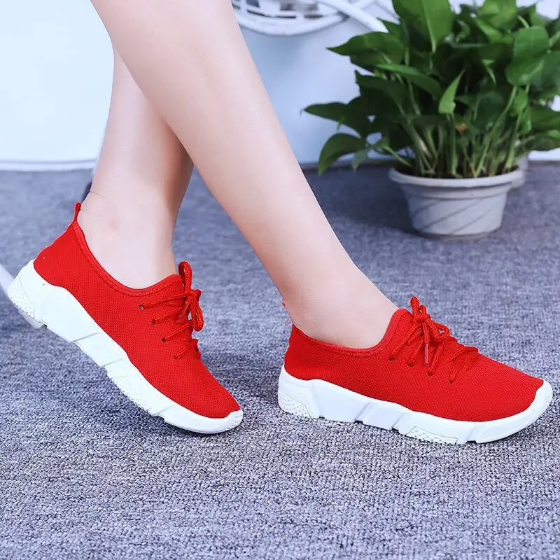 

Women Shoes Plus Size 43 Women Vulcanize Shoes Fashion Slip On Sock Shoes Female Air Mesh Sneakers Flat Casual Tenis Feminino