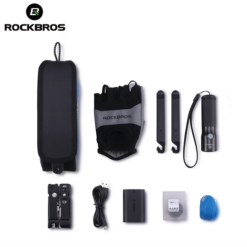 ROCKBROS непромокаемая нейлоновая сумка труба для велосипеда велосипедная с крышкой