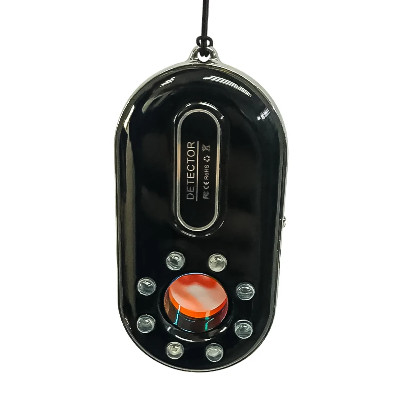 2019 New Arrival Spy Lens Finder Detector Hidden Camera Anti Spy Bug Detector with Against Theft Vibration Button
