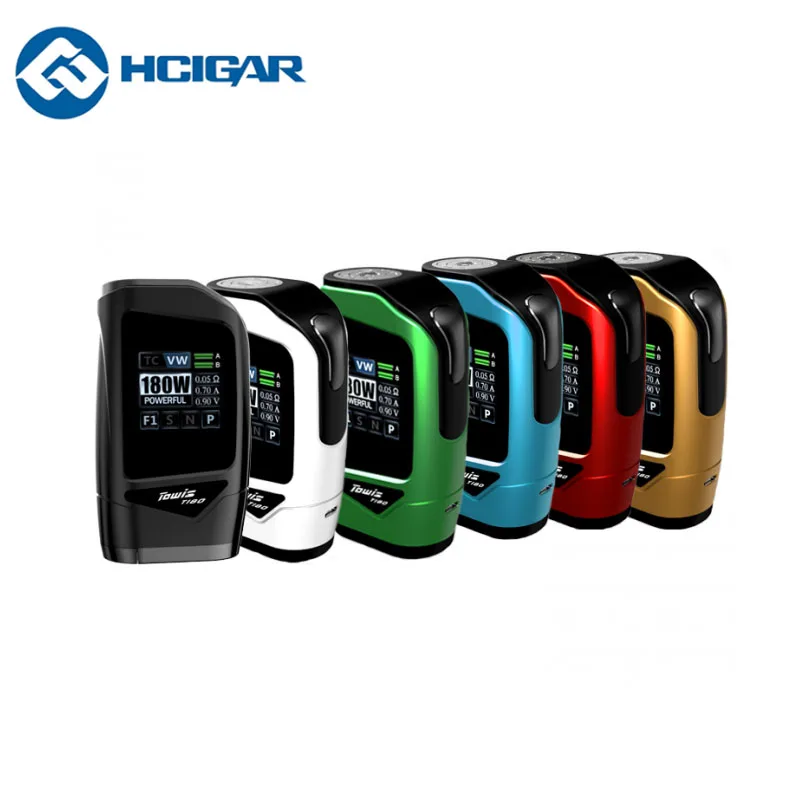 

Presale Original HCigar Towis T180 Dual 18650 Touch Screen Box Mod 180W XT18 Chipset masterpiece Electronic Cigarettes Vaporizer