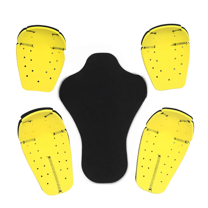 

HZYEYO Motorcycle Racing Protector EVA High Foaming Motorcycle Elbow Motocross Shoulders Elbows Back 5 Pieces Protective Gear