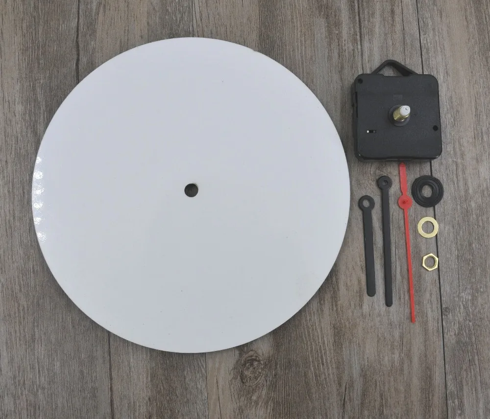 10pcs/lot sublimation blank Custom Designs clocks fashion watches wall clock rushed mirror sticker diy living room decor