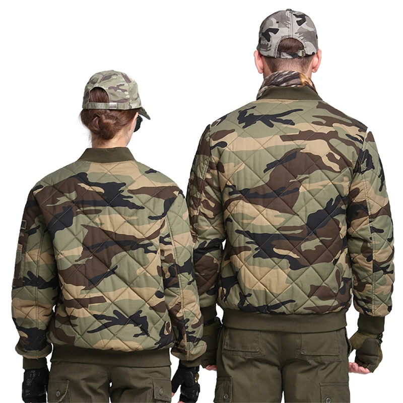 Камуфляжная тактическая куртка для кемпинга, походов, охоты, рыбалки, утолщенная Военная хлопковая теплая боевая униформа