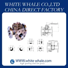 Фланцевое соединение хорошего качества L тип Трехходовой 1 дюйм из нержавеющей стали 304 шаровой клапан с ручкой