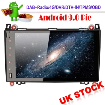

9" Android 9.0 Autoradio Car stereo Sat Nav DAB+ for Mercedes A/B-Class A160 B200 Viano Vito Sprinter WiFi 4G DVR OBD Bluetooth