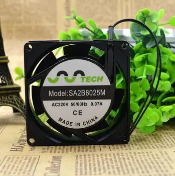 

TECH SA2B8025M 220V 8CM 0.07A 2 wire double ball cooling fan copper wire axial fan silent fan