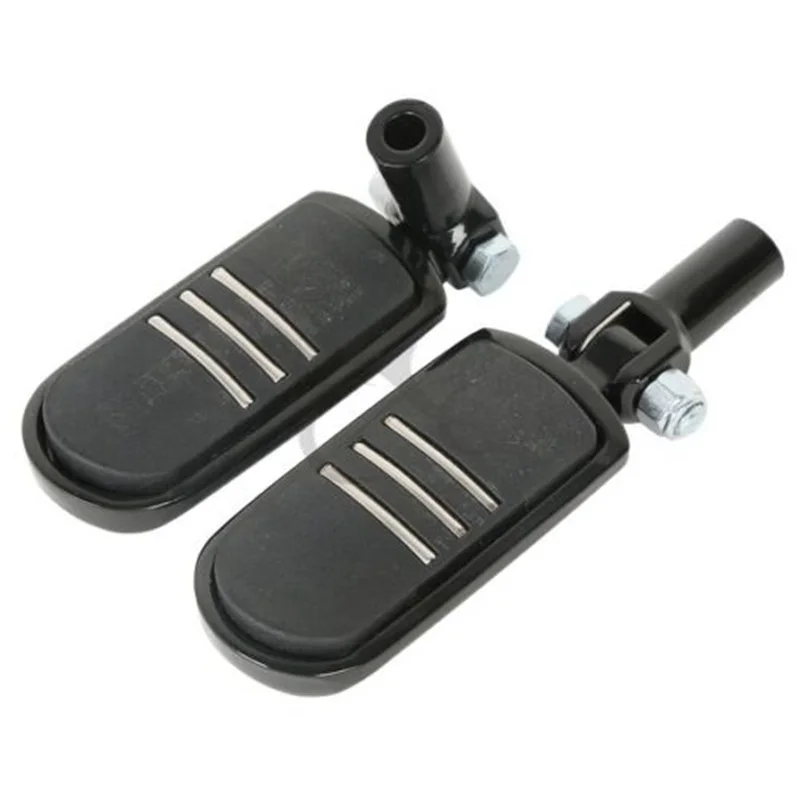 

Motorcycle Black Streamliner Styled Foot Pegs Footrest Supports Mounts For Harley Softail 00-06 05 04 03