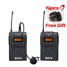 BY-WM6 Ultra High UHF Wireless Lavalier Omni-directional Microphone System for DSLR Camera Canon 6D 5D2 5D3 Nikon Sony