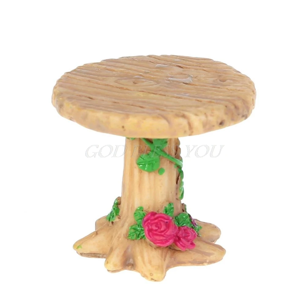 Миниатюрный стол из полиэстера и стульев микро садовые горшки для растений бонсай водонепроницаемый ремесло украшения для садового дома - Цвет: 1