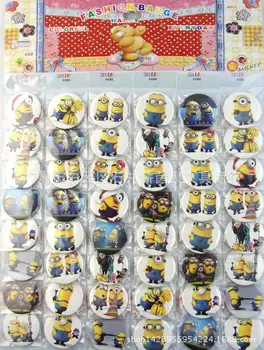 

48pcs/lot of minion Me 2 badge, party gift bag decoration brooch, party favor decoration brooch