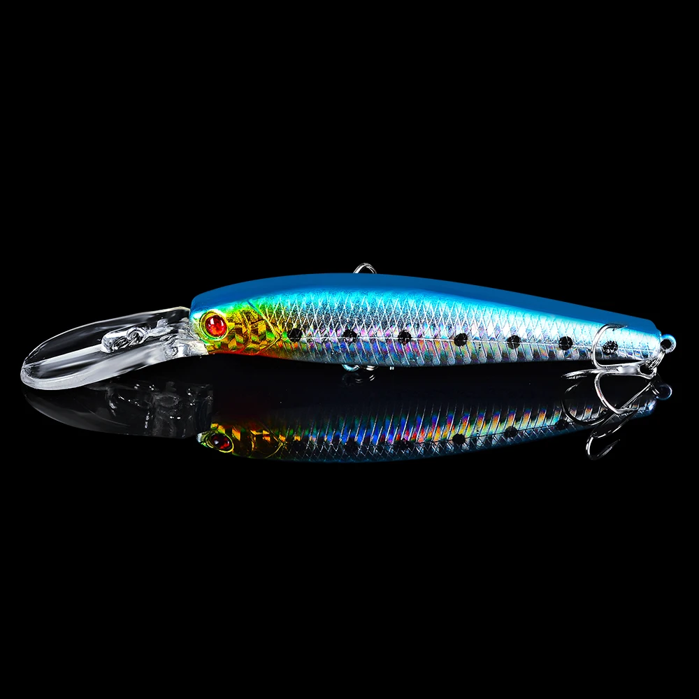 

COMDABA 1pcs Fishing lure Hard Plastic Minnow Lure 3D Eyes Crankbait Wobbler Artificial Bait 12.5CM/14G Fishing Tackle