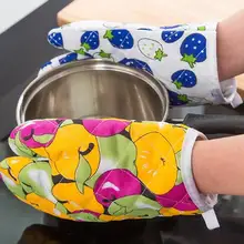 1 шт. кухня изолированные Нескользящие Утепленные перчатки печь с высоким температурным режимом перчатки для готовки рукавица и прихват для микроволновой печи NX 010