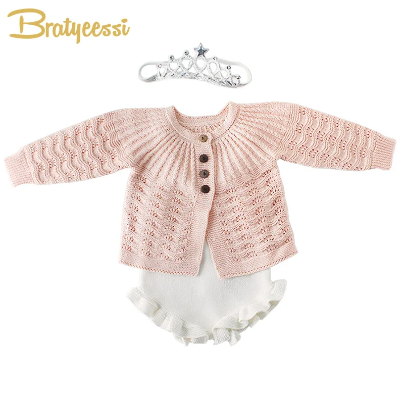 جديد محبوك الطفل رومبير للفتيات القطن الرضع بذلة طفل رضيع رومبير الأبيض الربيع الخريف طقم قطعة واحدة للأطفال طفل الوليد الملابس