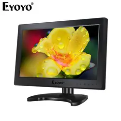 Eyoyo 12 "TFT ЖК-дисплей Цвет Мониторы 1366x768 HDML BNC USB с Динамик для ПК видеонаблюдения DVR